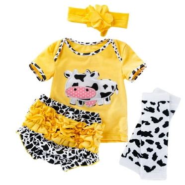 Reborn Baby Girl Doll Clothes Accessories 4 Pieces Set of 